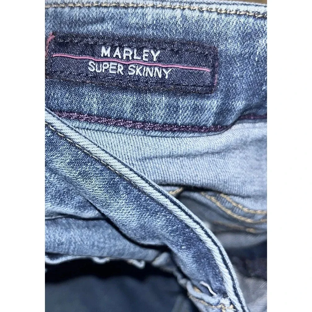 VIGOSS MARLEY Super Skinny Sz 24 X‎ 26 Jeans Mid-Rise Stretch Blue Denim